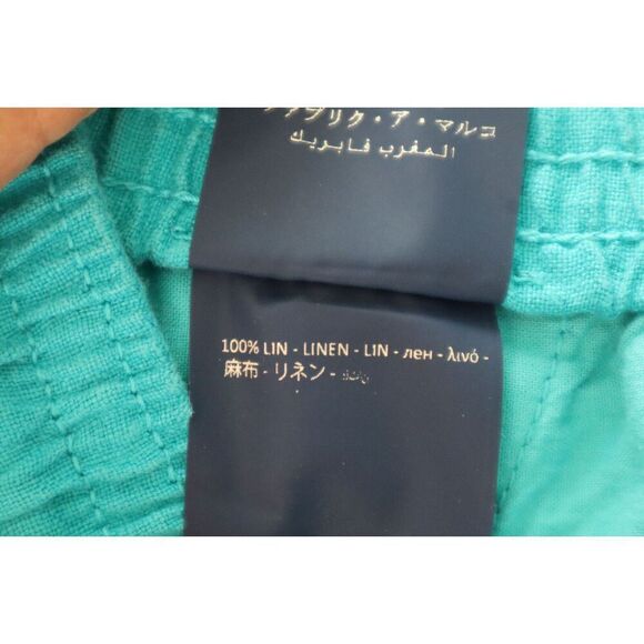 Vilebrequin BAIE9U01 Men's Sz XS Blue Linen Cargo Pockets Bermuda Shorts - Picture 6 of 14